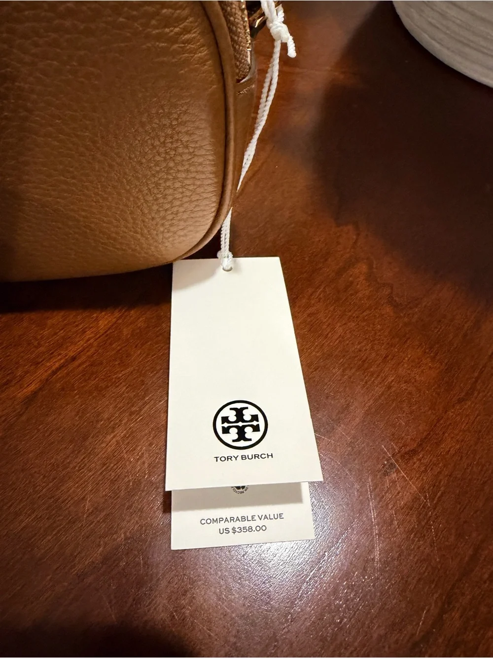 Tory Burch Britten Camera Crossbody Bag in Moose Brown NWT